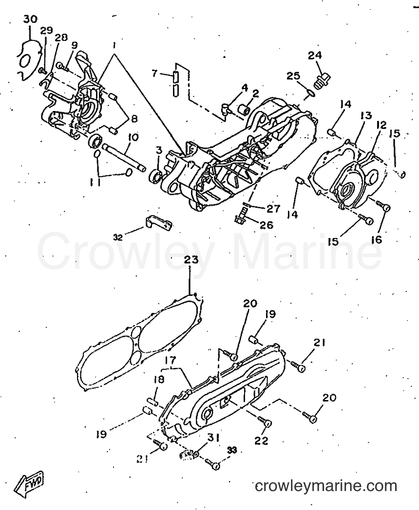1997 Scooter CW50RS - CW50RS (4VA5) [999] - CRANKCASE