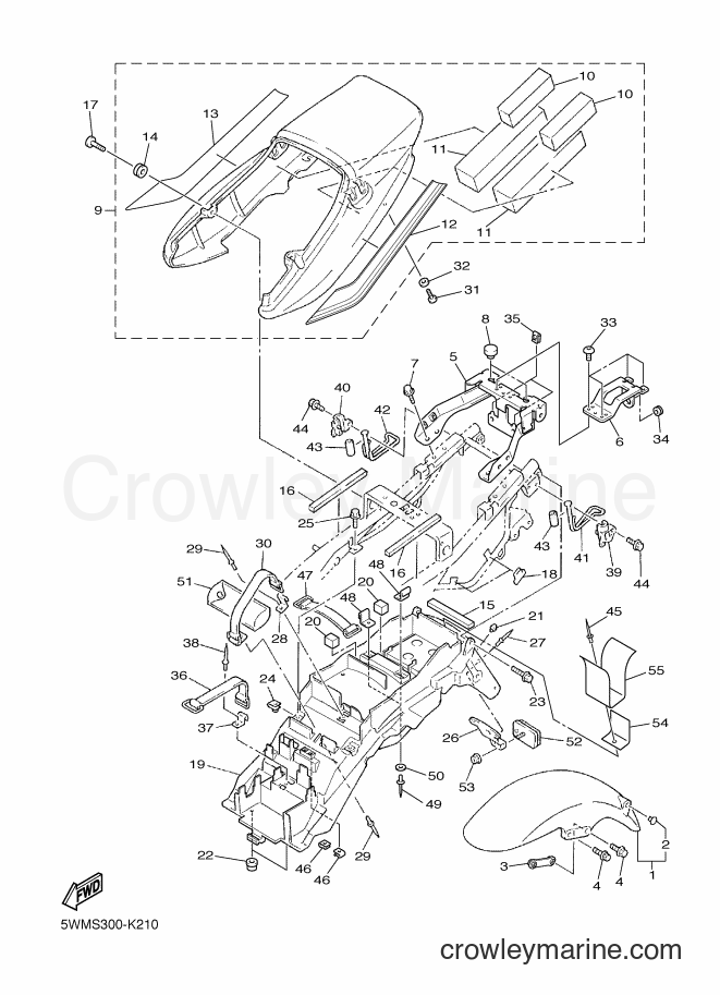 2011 Street Bike XJR1300 - XJR1300 (5WMS) [010] - FENDER