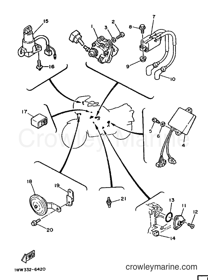 Yamaha Motors RD350LC (3DJ1) [999] - ELECTRICAL 2