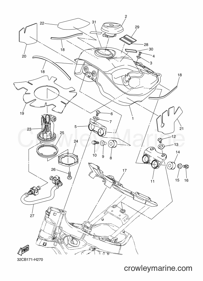2009 Dirt Bike WR250R - WR250R (32CB) [010] - FUEL TANK
