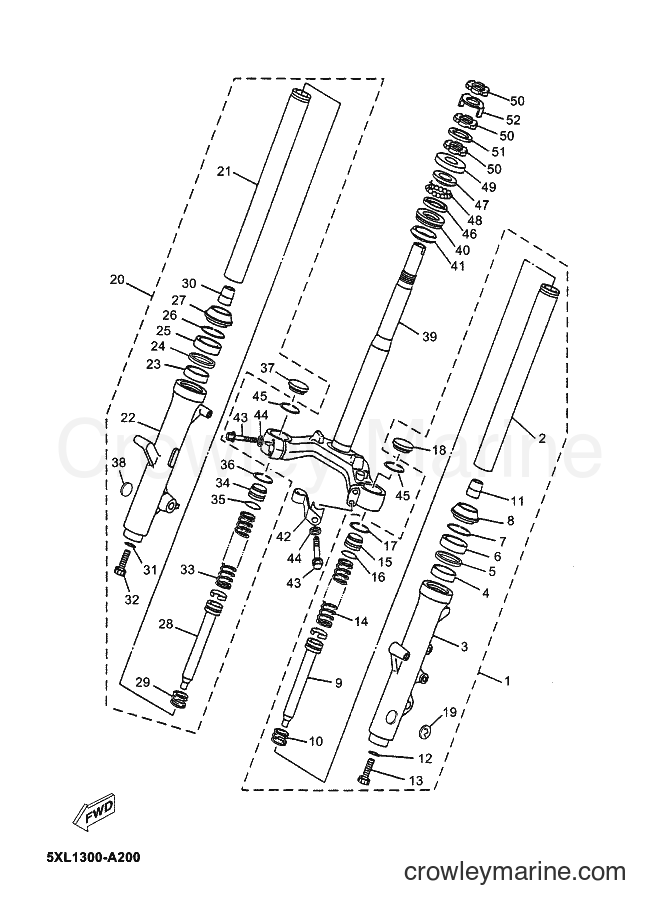 Yamaha Motors YP180E (5XM3) [080] - FRONT FORK