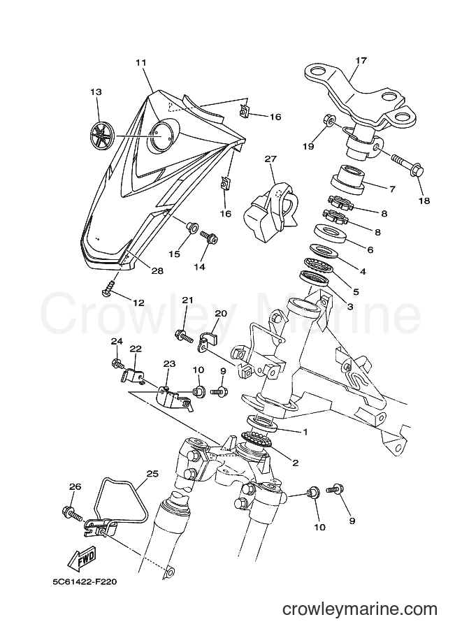 Yamaha Motors T110LE (5C61) [010] - STEERING 2