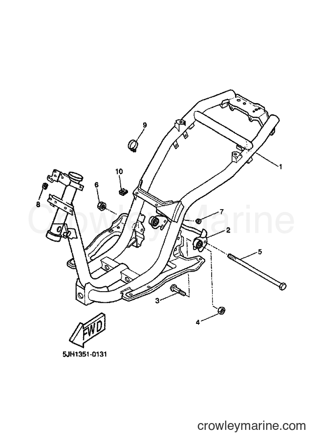 2000 Scooter EW50 - EW50 (5JH1) [020] - FRAME