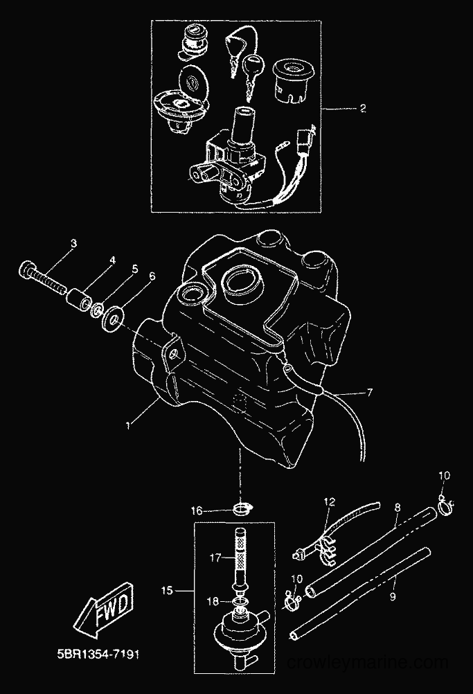 2000 Scooter YQ50 - YQ50 (5HEK) [010] - FUEL TANK
