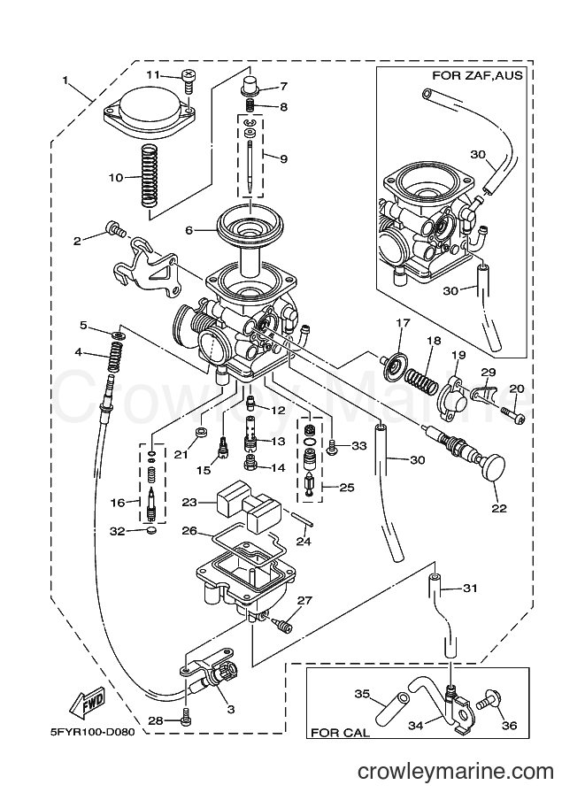 2005 Dirt Bike TW200E - TW200E (3XTF) [010] - CARBURETOR