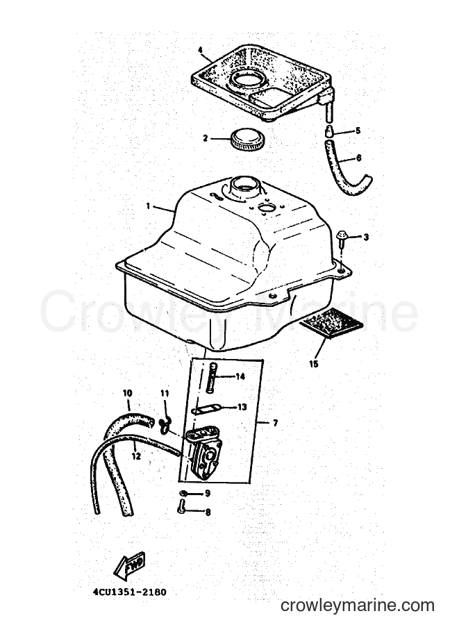 1994 Scooter YE50 - YE50 (4LN2) [010] - FUEL TANK