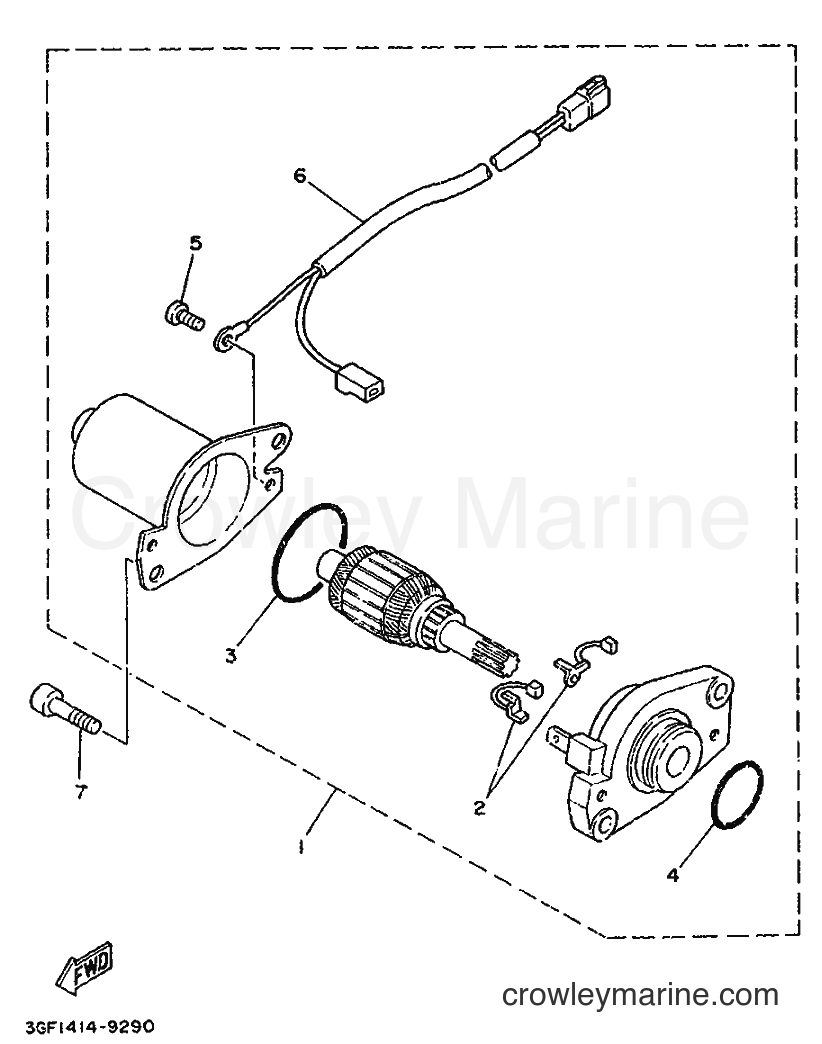 1996 Scooter CR50Z - CR50Z (3WN2) [999] - STARTING MOTOR