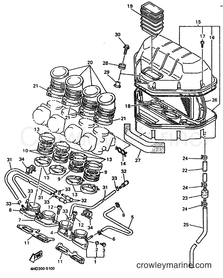 Yamaha Motors YZF750R (4HN4) [030] - INTAKE