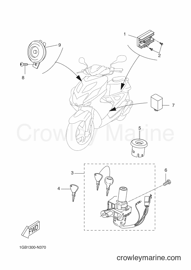 Yamaha Motors NS50F (1GB3) [080] - ELECTRICAL 1