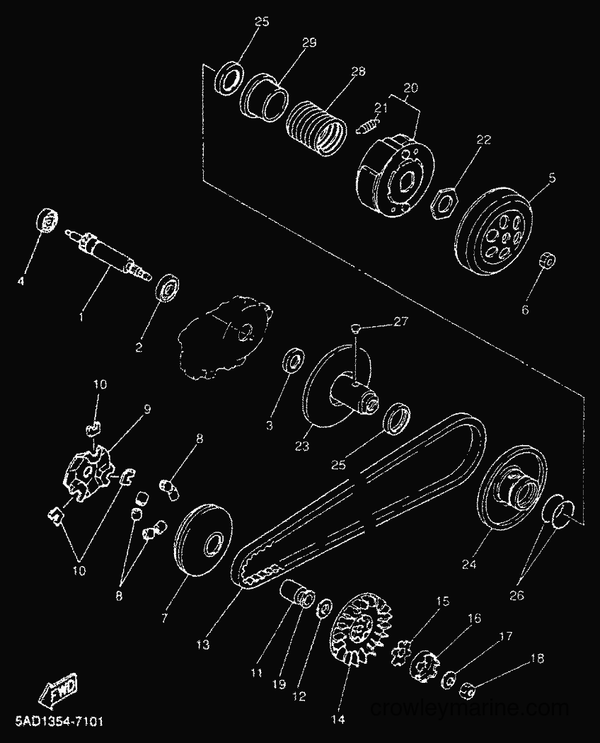 Yamaha Motors YN50 (5BV5) [010] - CLUTCH