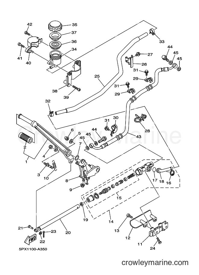 2005 Cruiser XV1700PC - XV1700PC (2D83) [010] - REAR MASTER CYLINDER