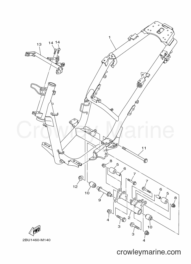 Yamaha Motors AF115FX (2BU3) [010] - FRAME