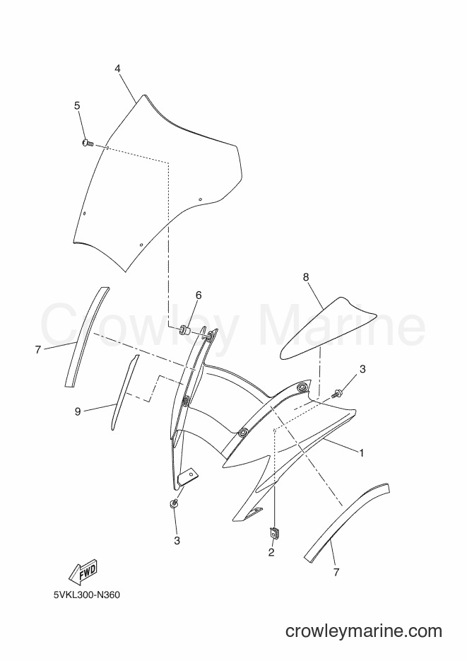2014 Dirt Bike XT660R - XT660R (5VKL) [070] - COWLING 1