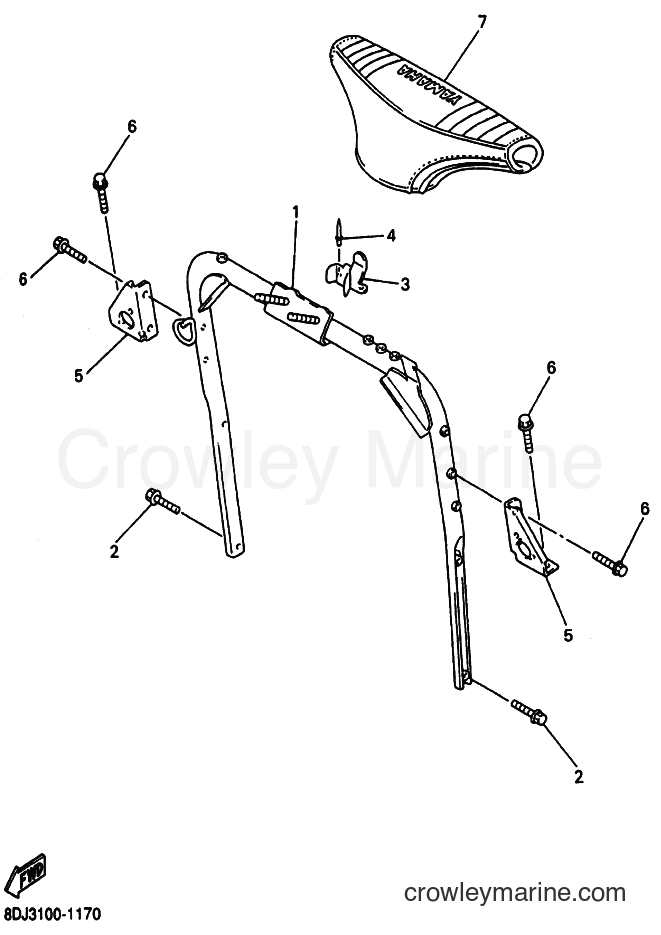 Yamaha Motors VX500 (8CJ5) [020] - STEERING GATE