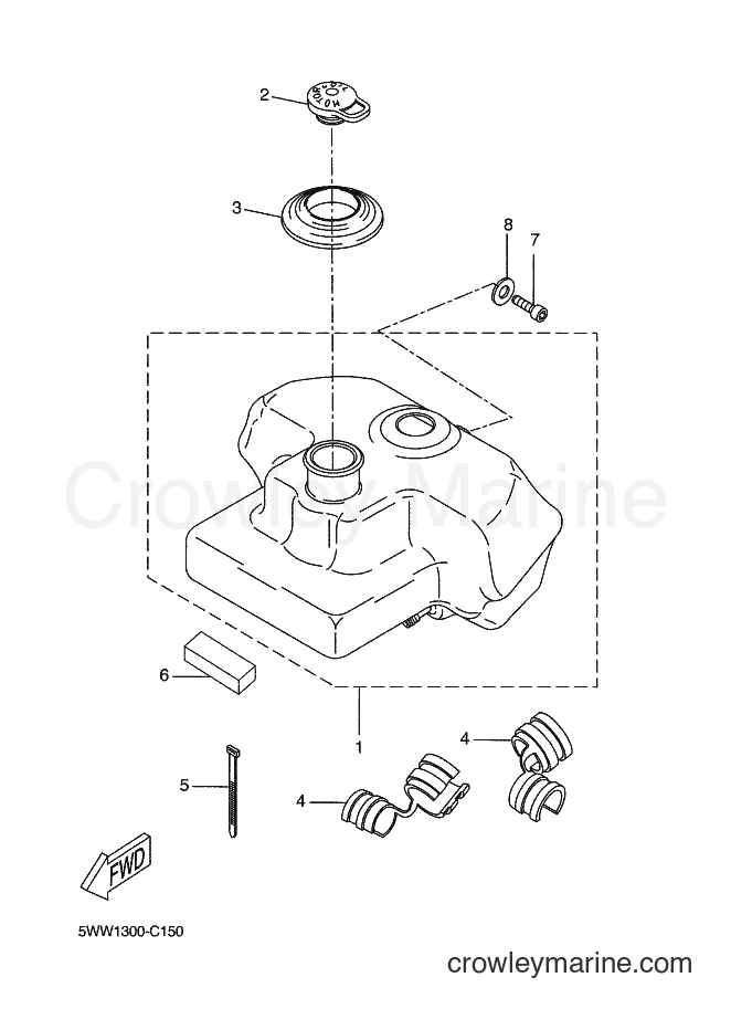 2007 Scooter CW50L - CW50L (2B67) [010] - OIL TANK