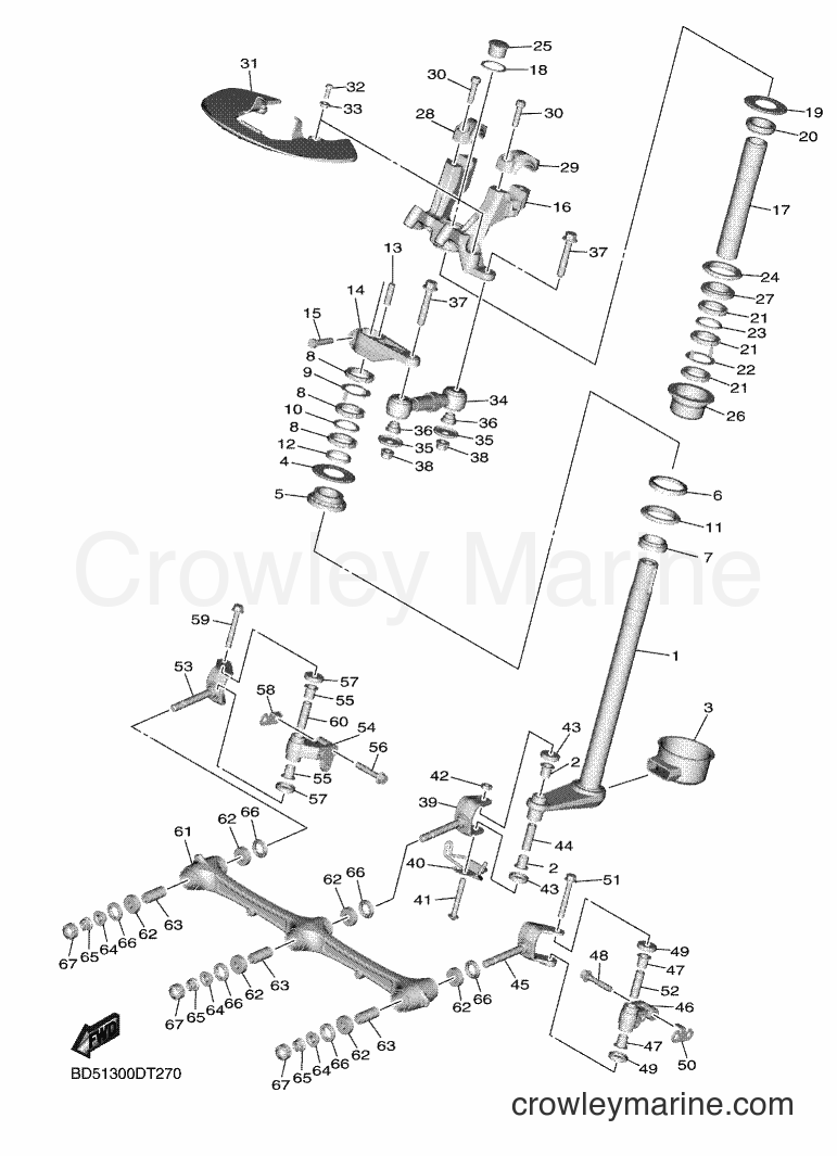 Yamaha Motors MXT850 (BD51) [050] - STEERING 2