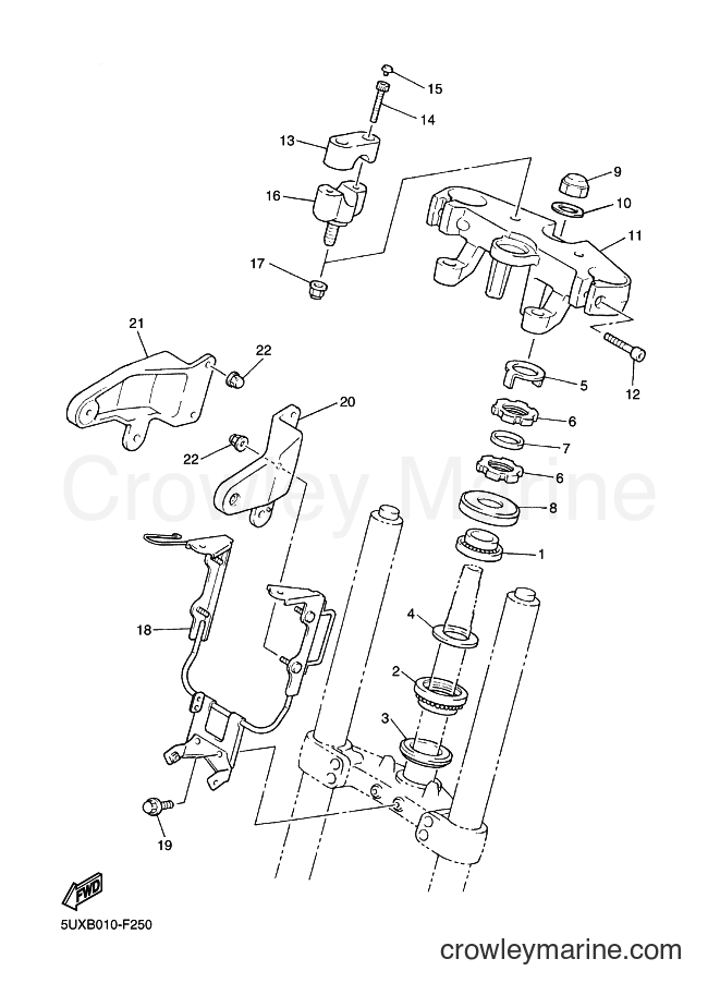 Yamaha Motors XJR1300 (5WMS) [010] - STEERING