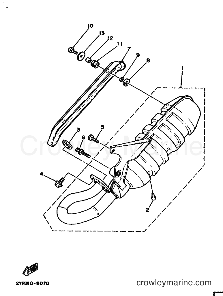 1988 Scooter CG50E - CG50E (2YR1) [999] - EXHAUST
