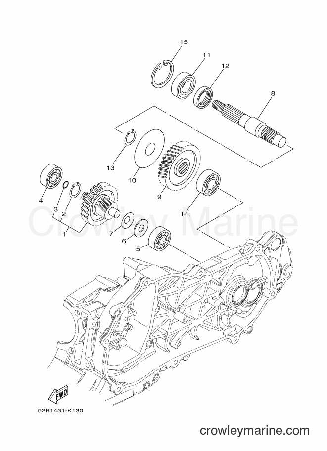 2012 Scooter XC115S - XC115S (1WC1) [010] - TRANSMISSION