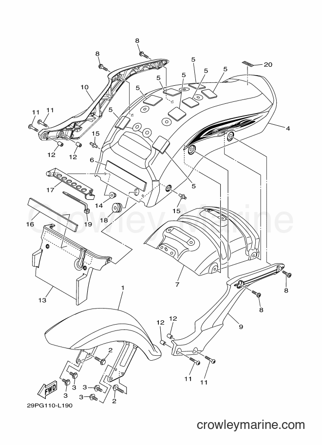 Yamaha Motors XV1900CU (29PJ) [010] - FENDER