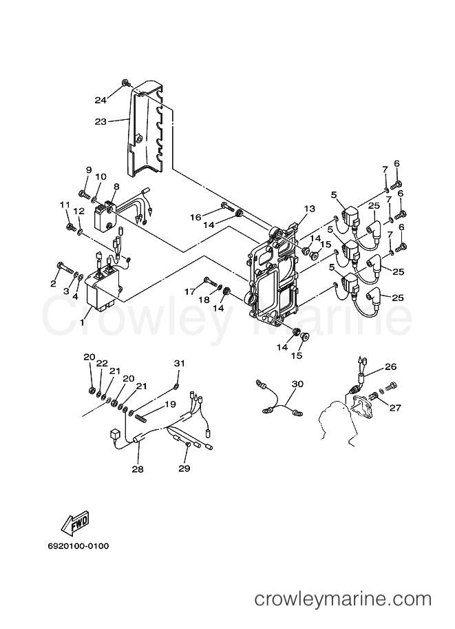 Yamaha Motors 75A (692) [070] - ELECTRICAL 2