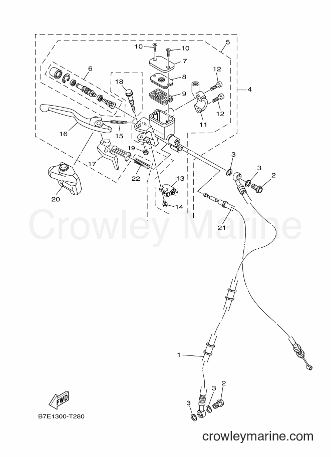 2018 Scooter T115FL-5C - T115FL-5C (B7E1) [010] - FRONT MASTER CYLINDER