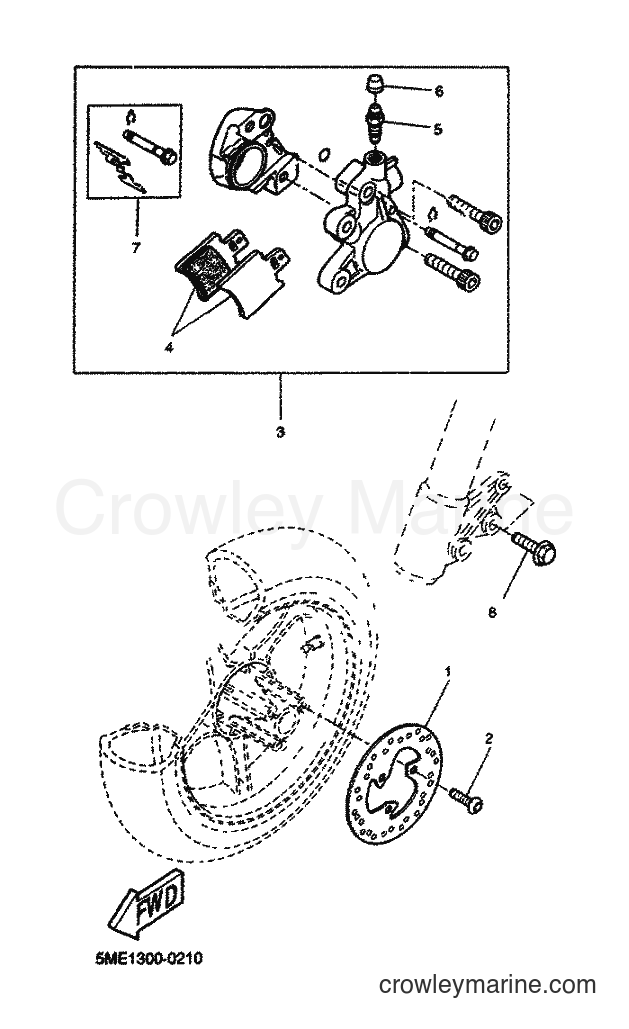 2001 Scooter YQ100 - YQ100 (5ME4) [060] - FRONT BRAKE