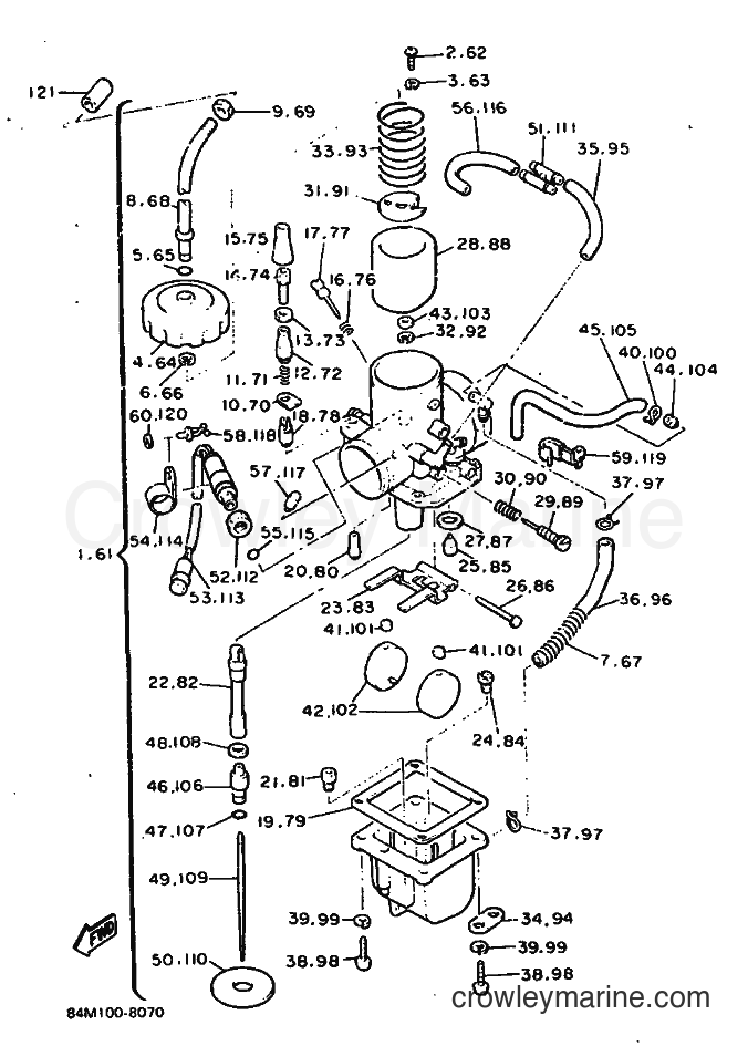Yamaha Motors EX570BS8 (84N0) [010] - CARBURETOR