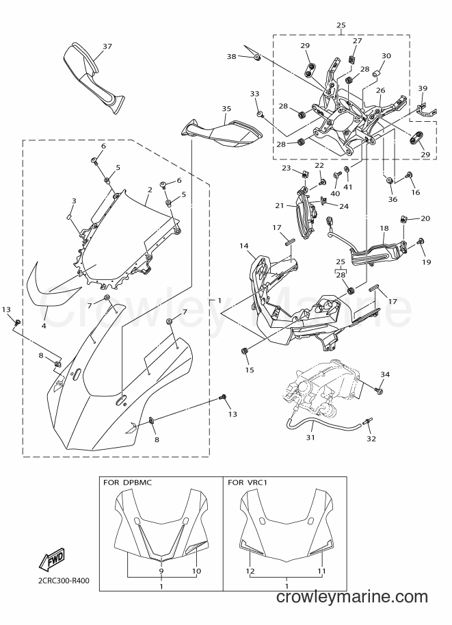 Yamaha Motors YZF-R1 (2CRC) [060] - COWLING 1