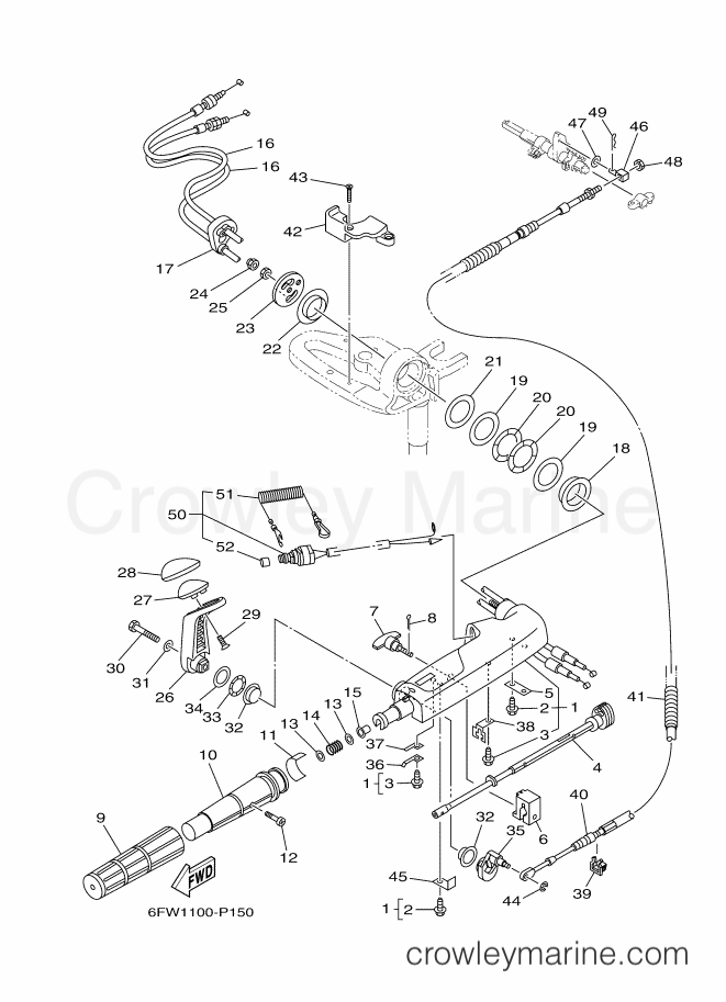 Yamaha Motors F9.9LEB-2017 (6DR5) [200] - STEERING