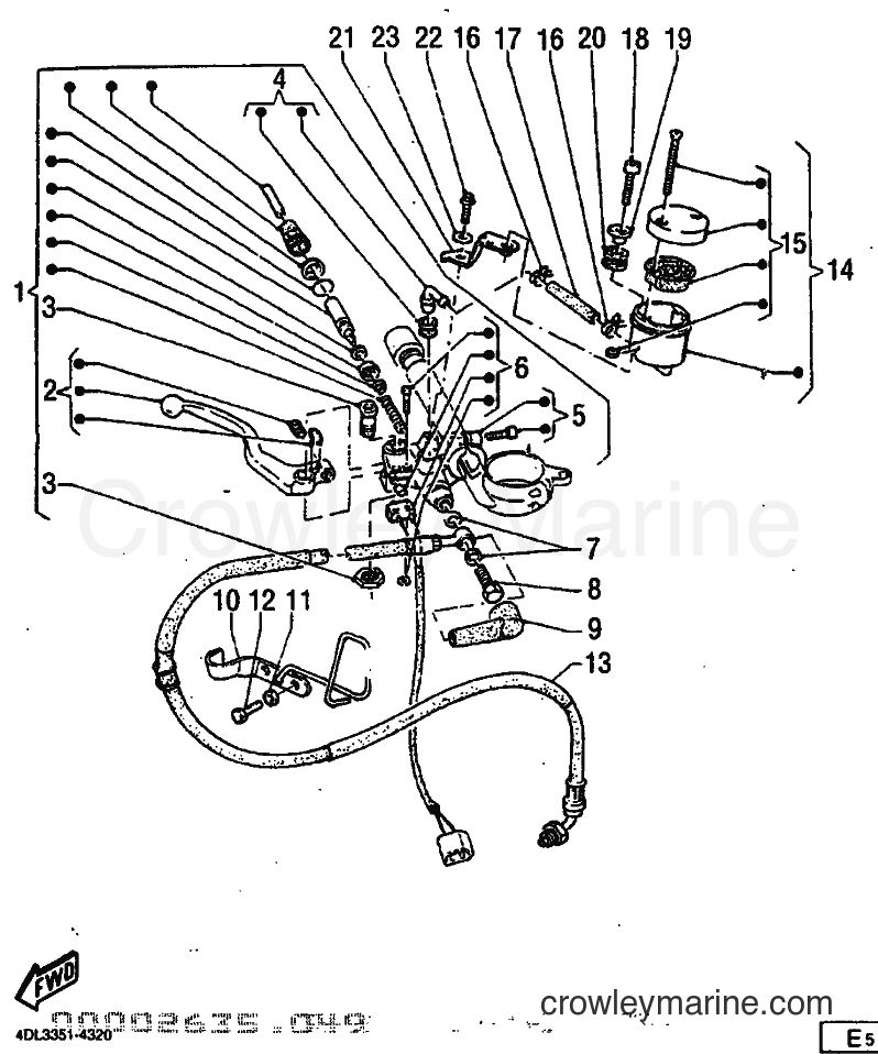 1995 Street Bike SRZ660 - SRZ660 (4SU1) [999] - FRONT MASTER CYLINDER