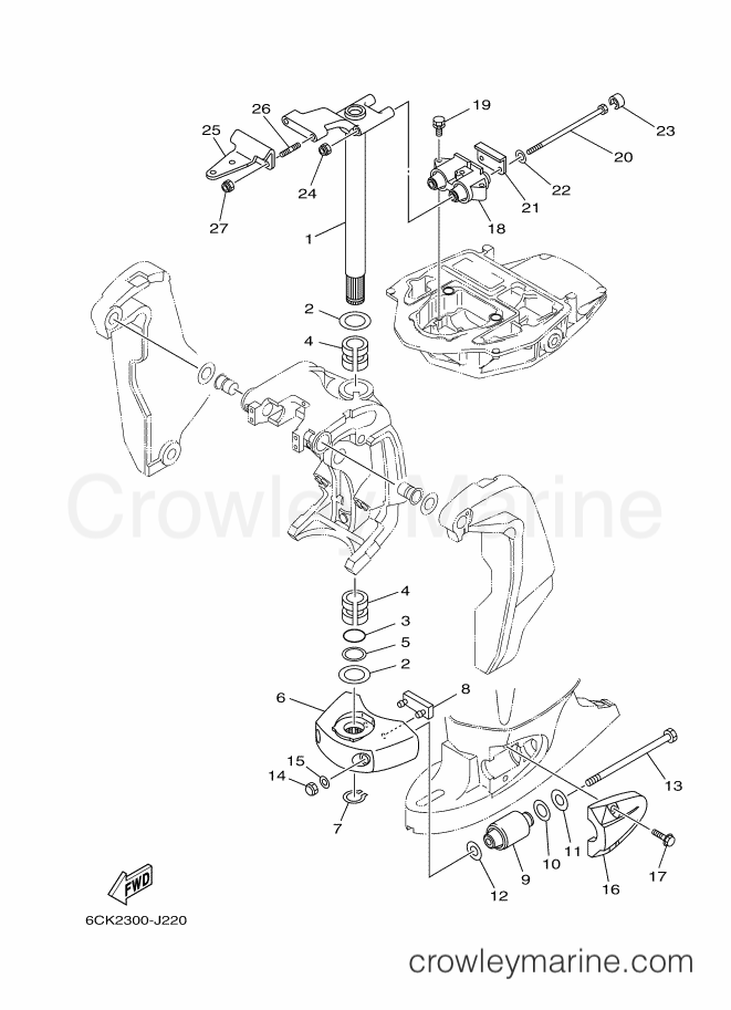 Yamaha Motors F80CED (6CK5) [020] - BRACKET 3