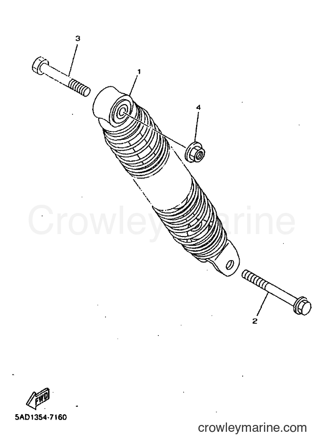 1999 Scooter YN50 - YN50 (5ADM) [010] - REAR SUSPENSION