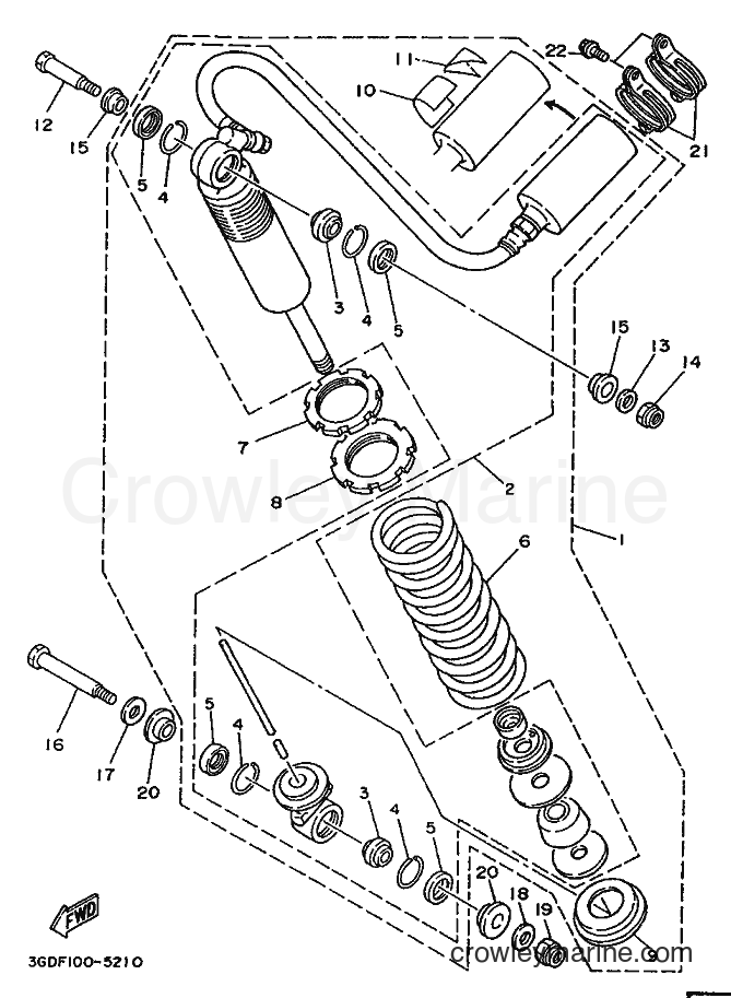 1995 ATV YFM350X - YFM350X (3GDF) [999] - REAR SUSPENSION