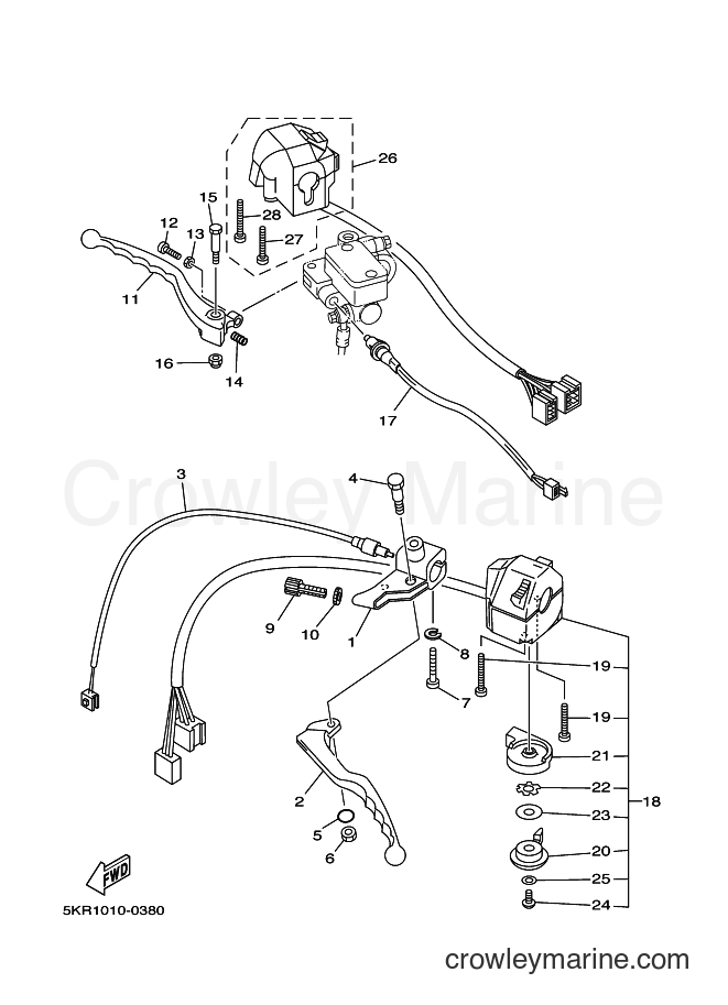 Yamaha Motors XVS250 (5KR5) [120] - HANDLE SWITCH & LEVER