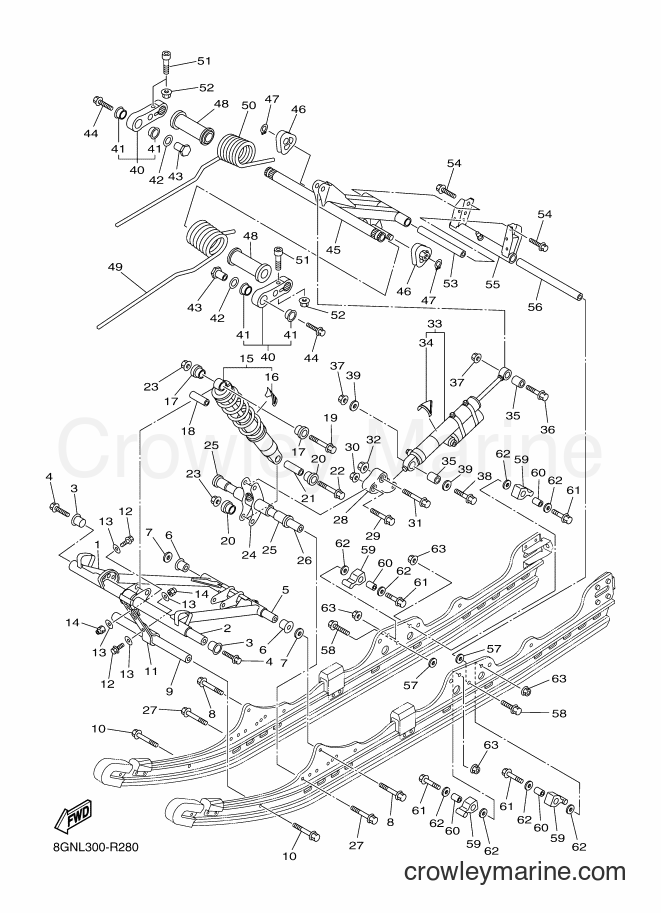 2016 Snowmobile RPZ50S - RPZ50S (8GNL) [010] - TRACK SUSPENSION 2