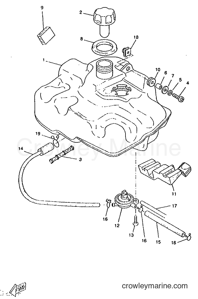 1995 Scooter CW50RS - CW50RS (4TD6) [999] - FUEL TANK
