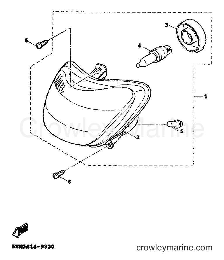 Yamaha Motors XC125A (5MJ5) [010] - HEADLIGHT