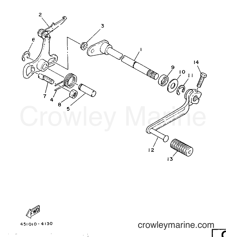 1987 Dirt Bike TY80B (SUPPLEMENT - - TY80B (SUPPLEMENT - (451) [999] - SHIFT SHAFT