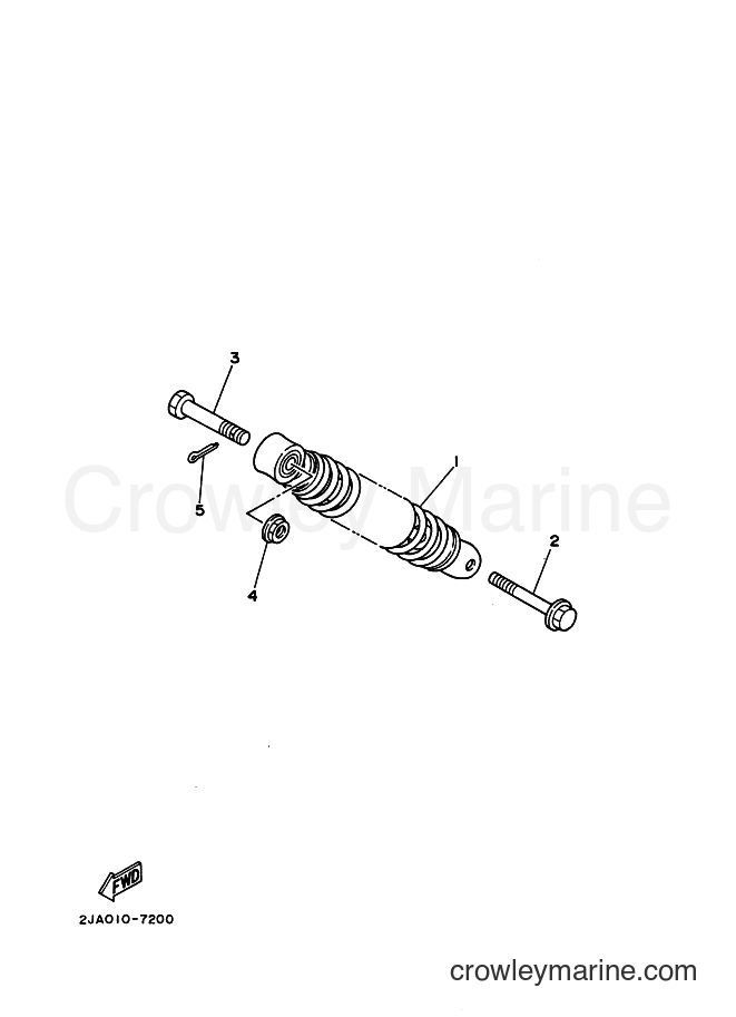 1990 Scooter CG50E - CG50E (2YT3) [010] - REAR SUSPENSION
