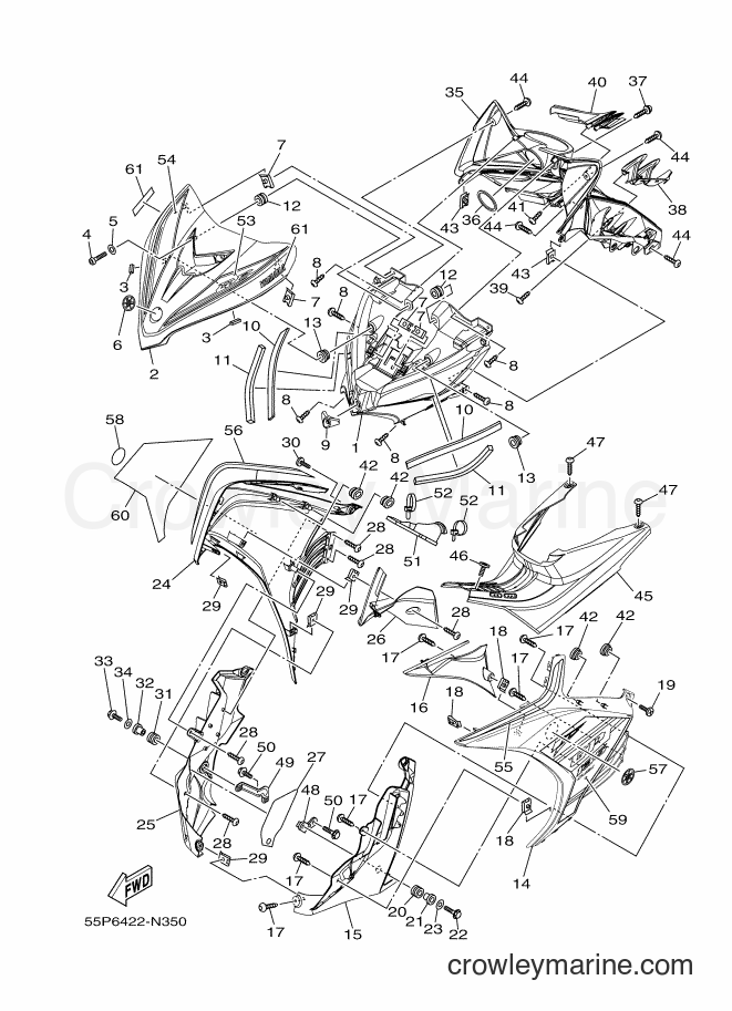 2014 Scooter T135HC - T135HC (55P6) [010] - LEG SHIELD