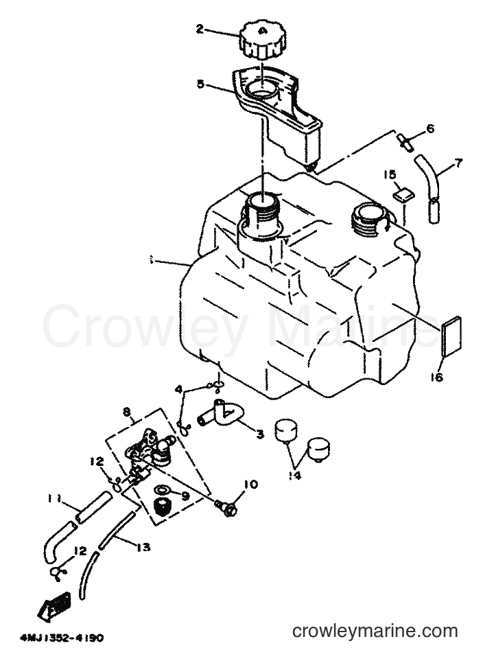 1994 Scooter YA50R - YA50R (4PC1) [999] - FUEL TANK