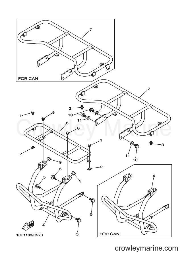 Yamaha Motors YFM125A (1PY6) [010] - GUARD