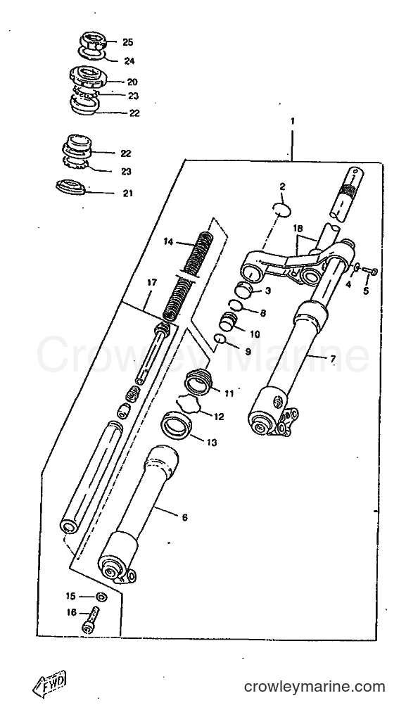 Yamaha Motors CW50RS (5CX1) [010] - FRONT FORK