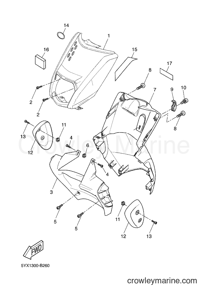 2003 Scooter EW50N - EW50N (5YX1) [020] - LEG SHIELD