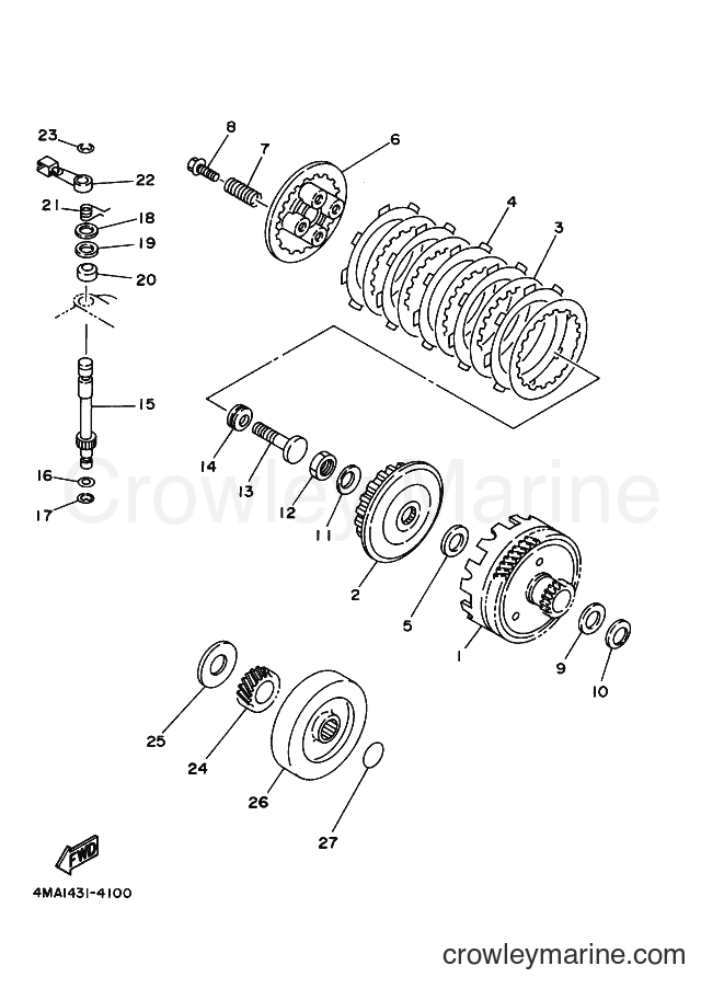 Yamaha Motors V120JR-S (4MA5) [010] - CLUTCH