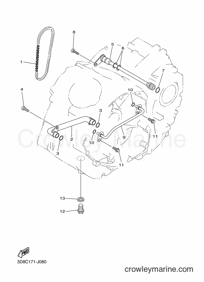 Yamaha Motors XVS1300A (3D8J) [010] - OIL PUMP