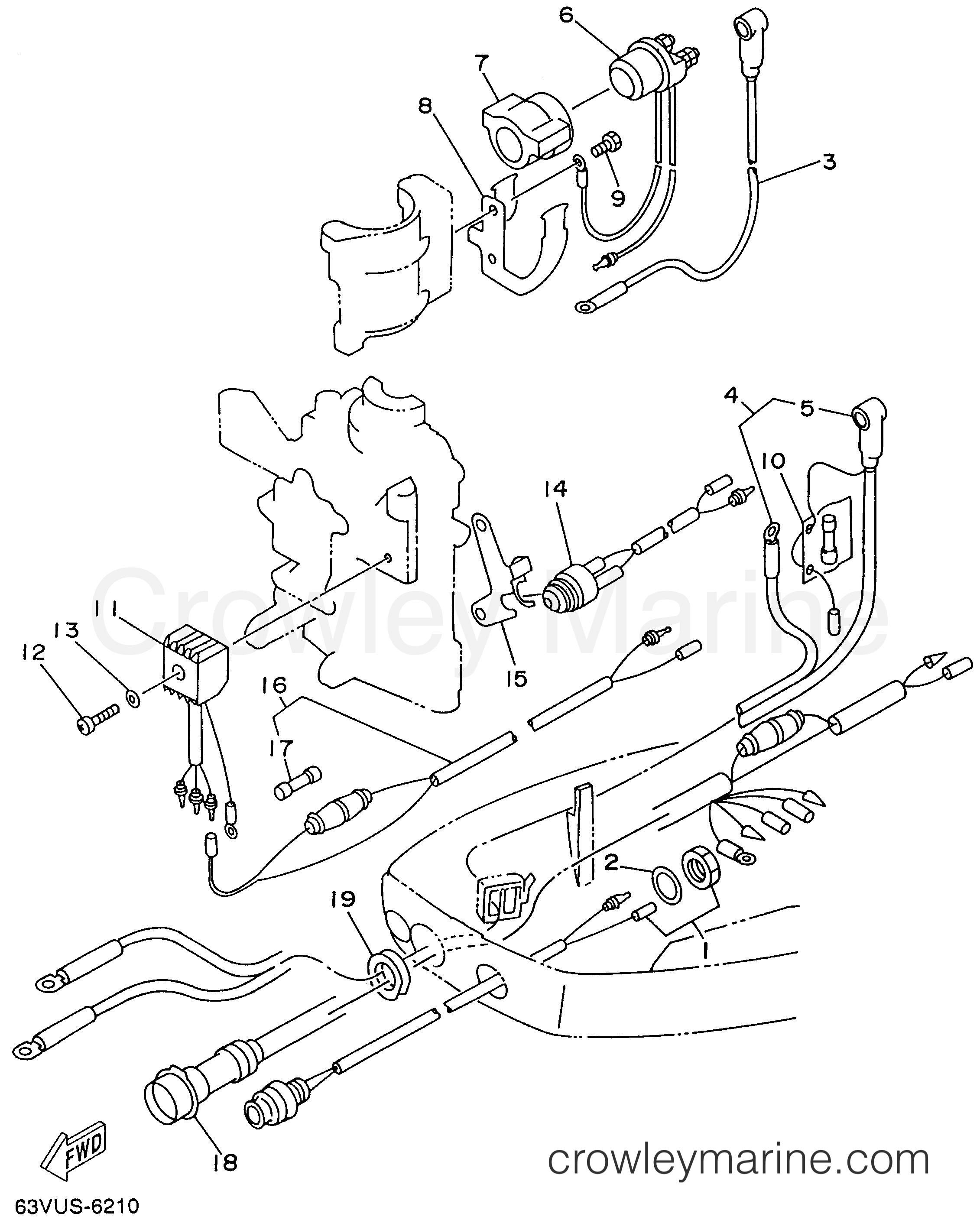 Yamaha Motors 9.9ELRU - ELECTRICAL 2 (EH ER)