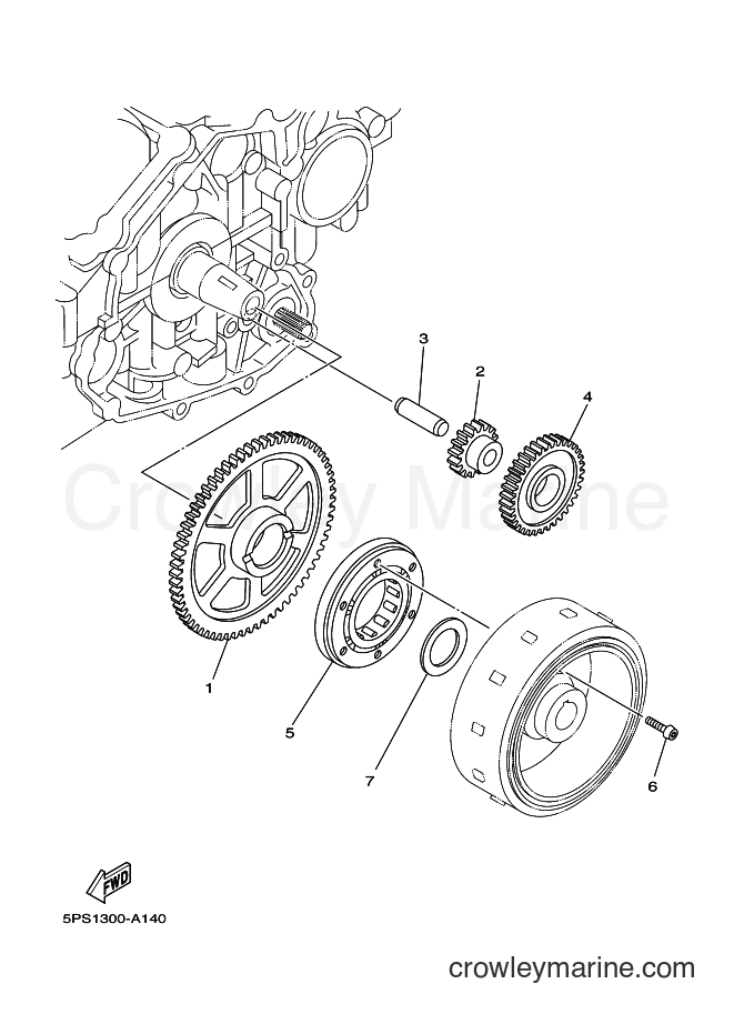 2008 Street Bike TDM900 - TDM900 (5PSE) [010] - STARTER CLUTCH
