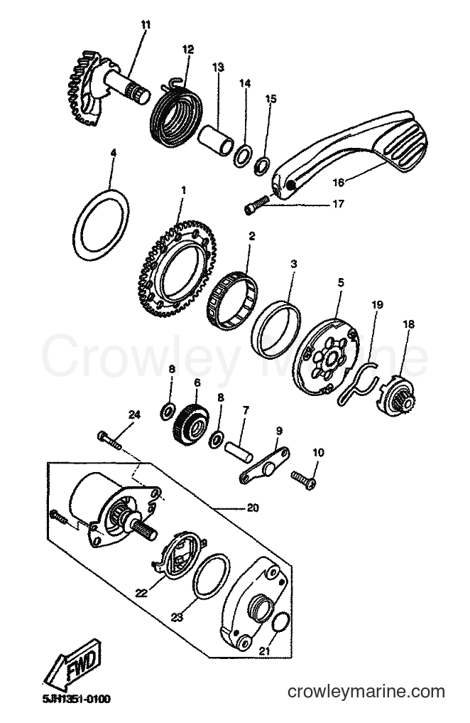 Yamaha Motors CW50 (5MN1) [040] - STARTER